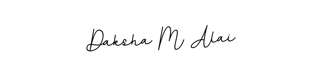 Daksha M Alai stylish signature style. Best Handwritten Sign (BallpointsItalic-DORy9) for my name. Handwritten Signature Collection Ideas for my name Daksha M Alai. Daksha M Alai signature style 11 images and pictures png