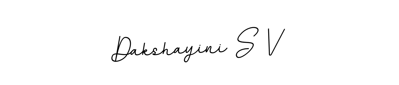 Use a signature maker to create a handwritten signature online. With this signature software, you can design (BallpointsItalic-DORy9) your own signature for name Dakshayini S V. Dakshayini S V signature style 11 images and pictures png