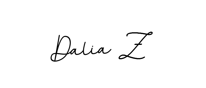 Use a signature maker to create a handwritten signature online. With this signature software, you can design (BallpointsItalic-DORy9) your own signature for name Dalia Z. Dalia Z signature style 11 images and pictures png