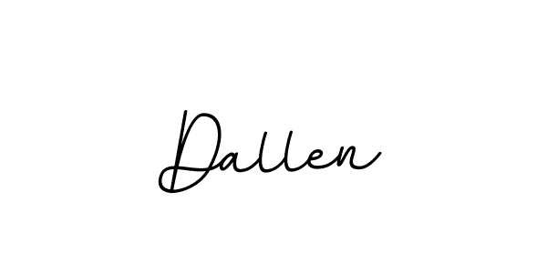 Dallen stylish signature style. Best Handwritten Sign (BallpointsItalic-DORy9) for my name. Handwritten Signature Collection Ideas for my name Dallen. Dallen signature style 11 images and pictures png