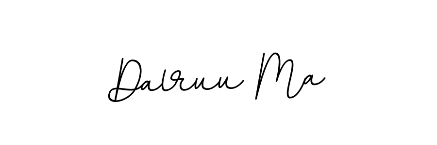 How to make Dalruu Ma name signature. Use BallpointsItalic-DORy9 style for creating short signs online. This is the latest handwritten sign. Dalruu Ma signature style 11 images and pictures png