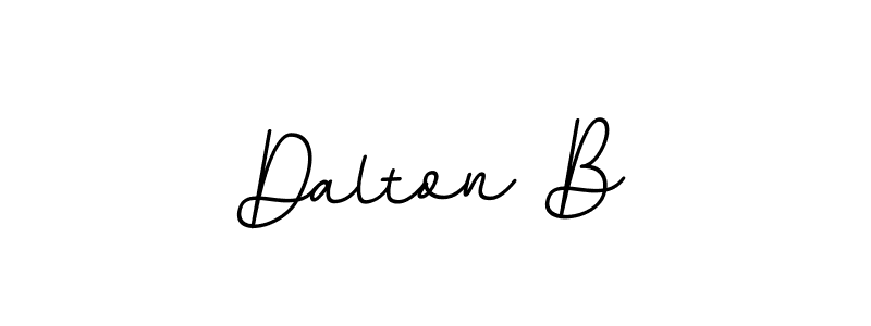 How to make Dalton B name signature. Use BallpointsItalic-DORy9 style for creating short signs online. This is the latest handwritten sign. Dalton B signature style 11 images and pictures png