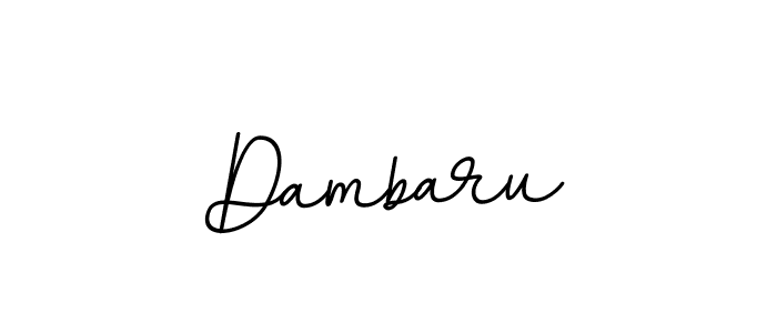 Use a signature maker to create a handwritten signature online. With this signature software, you can design (BallpointsItalic-DORy9) your own signature for name Dambaru. Dambaru signature style 11 images and pictures png