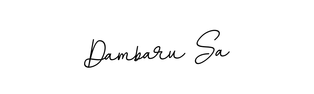 Design your own signature with our free online signature maker. With this signature software, you can create a handwritten (BallpointsItalic-DORy9) signature for name Dambaru Sa. Dambaru Sa signature style 11 images and pictures png