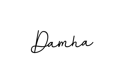 The best way (BallpointsItalic-DORy9) to make a short signature is to pick only two or three words in your name. The name Damha include a total of six letters. For converting this name. Damha signature style 11 images and pictures png