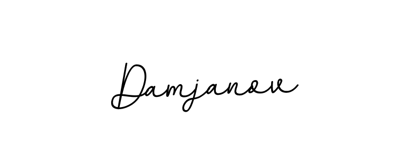Make a beautiful signature design for name Damjanov. With this signature (BallpointsItalic-DORy9) style, you can create a handwritten signature for free. Damjanov signature style 11 images and pictures png