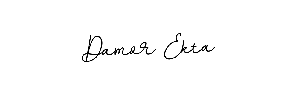 Design your own signature with our free online signature maker. With this signature software, you can create a handwritten (BallpointsItalic-DORy9) signature for name Damor Ekta. Damor Ekta signature style 11 images and pictures png