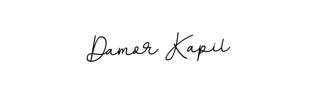 Design your own signature with our free online signature maker. With this signature software, you can create a handwritten (BallpointsItalic-DORy9) signature for name Damor Kapil. Damor Kapil signature style 11 images and pictures png