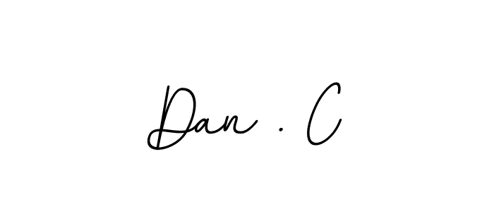 Create a beautiful signature design for name Dan . C. With this signature (BallpointsItalic-DORy9) fonts, you can make a handwritten signature for free. Dan . C signature style 11 images and pictures png