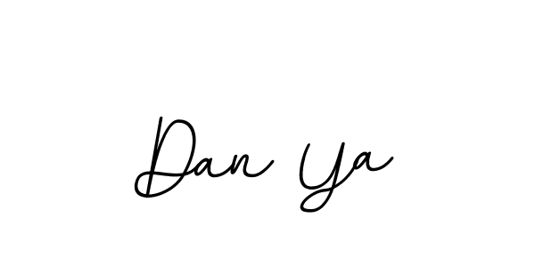 How to make Dan Ya name signature. Use BallpointsItalic-DORy9 style for creating short signs online. This is the latest handwritten sign. Dan Ya signature style 11 images and pictures png