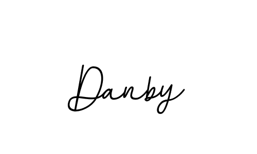 Make a beautiful signature design for name Danby. With this signature (BallpointsItalic-DORy9) style, you can create a handwritten signature for free. Danby signature style 11 images and pictures png