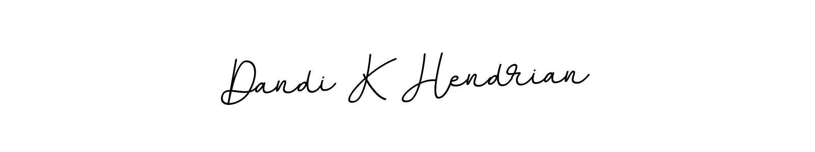 Use a signature maker to create a handwritten signature online. With this signature software, you can design (BallpointsItalic-DORy9) your own signature for name Dandi K Hendrian. Dandi K Hendrian signature style 11 images and pictures png