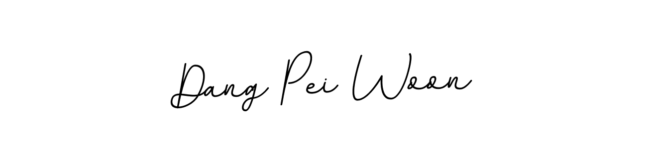 How to make Dang Pei Woon name signature. Use BallpointsItalic-DORy9 style for creating short signs online. This is the latest handwritten sign. Dang Pei Woon signature style 11 images and pictures png