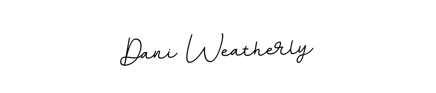 if you are searching for the best signature style for your name Dani Weatherly. so please give up your signature search. here we have designed multiple signature styles  using BallpointsItalic-DORy9. Dani Weatherly signature style 11 images and pictures png