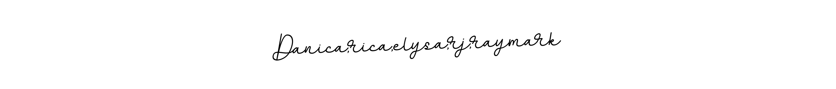 Use a signature maker to create a handwritten signature online. With this signature software, you can design (BallpointsItalic-DORy9) your own signature for name Danica,rica,elysa,rj,raymark. Danica,rica,elysa,rj,raymark signature style 11 images and pictures png