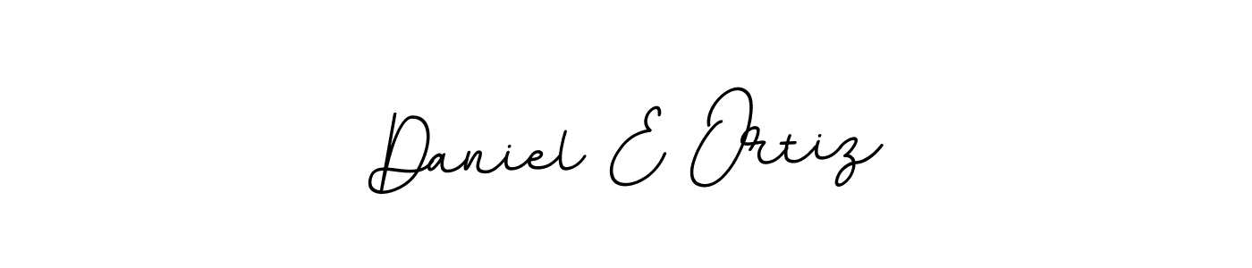 How to make Daniel E Ortiz name signature. Use BallpointsItalic-DORy9 style for creating short signs online. This is the latest handwritten sign. Daniel E Ortiz signature style 11 images and pictures png