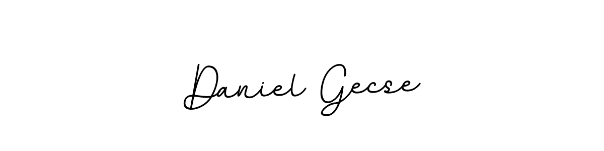 Use a signature maker to create a handwritten signature online. With this signature software, you can design (BallpointsItalic-DORy9) your own signature for name Daniel Gecse. Daniel Gecse signature style 11 images and pictures png
