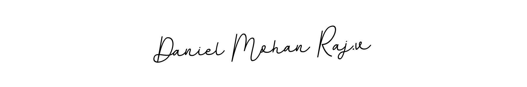 Make a beautiful signature design for name Daniel Mohan Raj.v. With this signature (BallpointsItalic-DORy9) style, you can create a handwritten signature for free. Daniel Mohan Raj.v signature style 11 images and pictures png