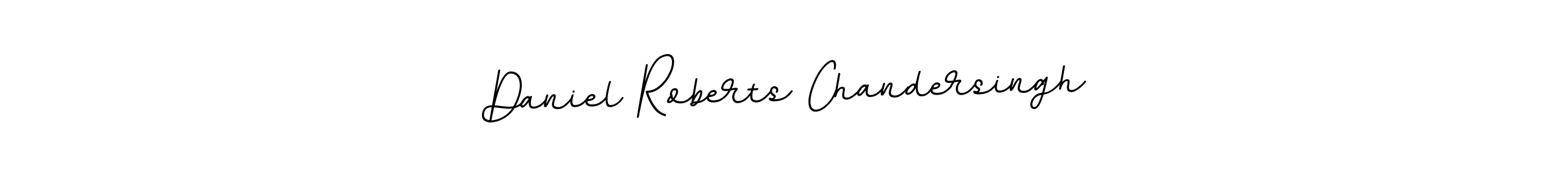 Create a beautiful signature design for name Daniel Roberts Chandersingh. With this signature (BallpointsItalic-DORy9) fonts, you can make a handwritten signature for free. Daniel Roberts Chandersingh signature style 11 images and pictures png