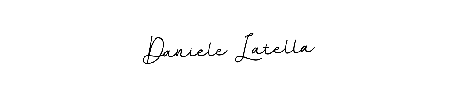 The best way (BallpointsItalic-DORy9) to make a short signature is to pick only two or three words in your name. The name Daniele Latella include a total of six letters. For converting this name. Daniele Latella signature style 11 images and pictures png