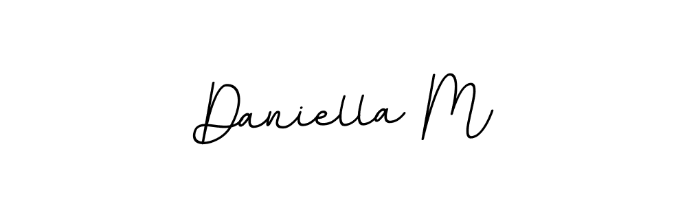 Make a beautiful signature design for name Daniella M. With this signature (BallpointsItalic-DORy9) style, you can create a handwritten signature for free. Daniella M signature style 11 images and pictures png