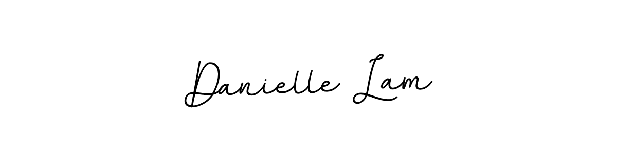You should practise on your own different ways (BallpointsItalic-DORy9) to write your name (Danielle Lam) in signature. don't let someone else do it for you. Danielle Lam signature style 11 images and pictures png