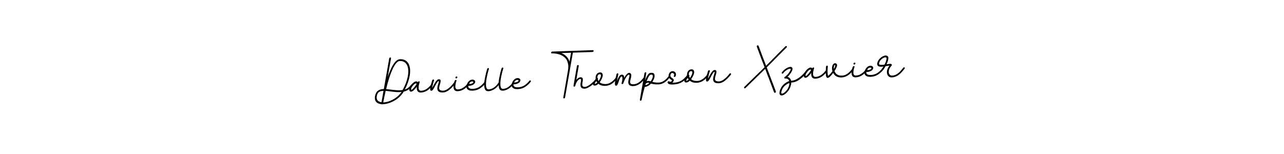 Danielle Thompson Xzavier stylish signature style. Best Handwritten Sign (BallpointsItalic-DORy9) for my name. Handwritten Signature Collection Ideas for my name Danielle Thompson Xzavier. Danielle Thompson Xzavier signature style 11 images and pictures png