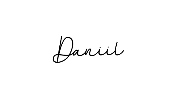Daniil stylish signature style. Best Handwritten Sign (BallpointsItalic-DORy9) for my name. Handwritten Signature Collection Ideas for my name Daniil. Daniil signature style 11 images and pictures png