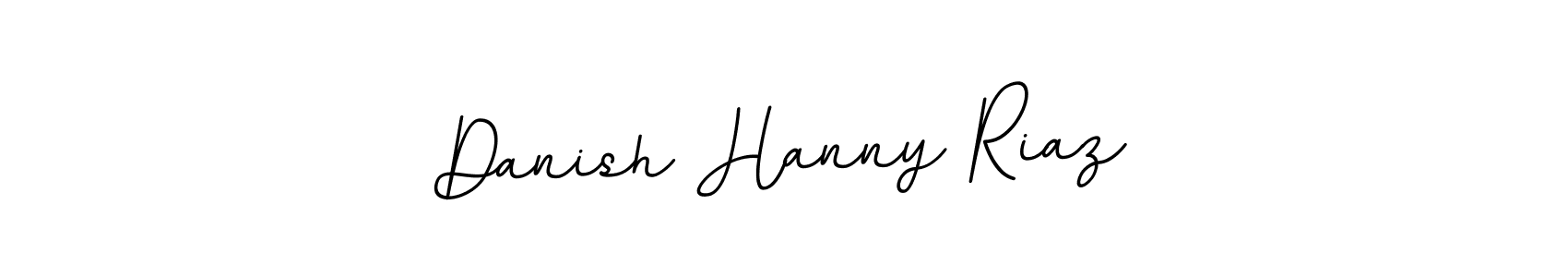 Use a signature maker to create a handwritten signature online. With this signature software, you can design (BallpointsItalic-DORy9) your own signature for name Danish Hanny Riaz. Danish Hanny Riaz signature style 11 images and pictures png