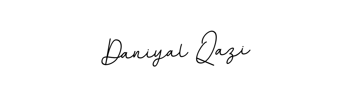 You should practise on your own different ways (BallpointsItalic-DORy9) to write your name (Daniyal Qazi) in signature. don't let someone else do it for you. Daniyal Qazi signature style 11 images and pictures png