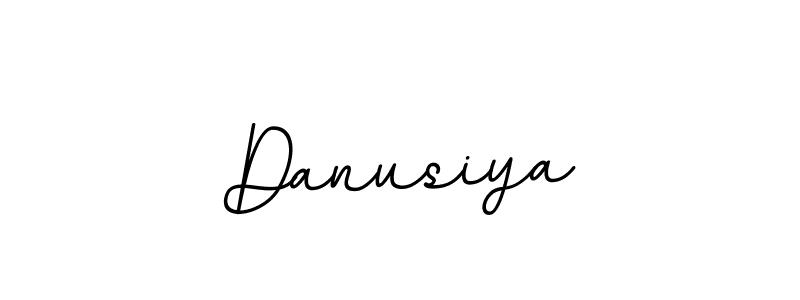 How to make Danusiya name signature. Use BallpointsItalic-DORy9 style for creating short signs online. This is the latest handwritten sign. Danusiya signature style 11 images and pictures png