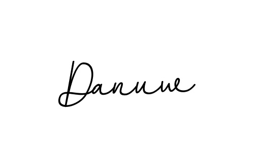 Design your own signature with our free online signature maker. With this signature software, you can create a handwritten (BallpointsItalic-DORy9) signature for name Danuw. Danuw signature style 11 images and pictures png