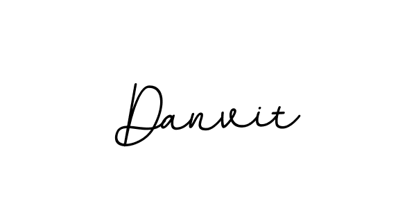 You should practise on your own different ways (BallpointsItalic-DORy9) to write your name (Danvit) in signature. don't let someone else do it for you. Danvit signature style 11 images and pictures png