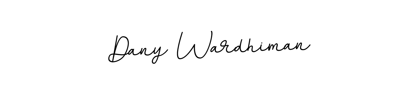 Design your own signature with our free online signature maker. With this signature software, you can create a handwritten (BallpointsItalic-DORy9) signature for name Dany Wardhiman. Dany Wardhiman signature style 11 images and pictures png