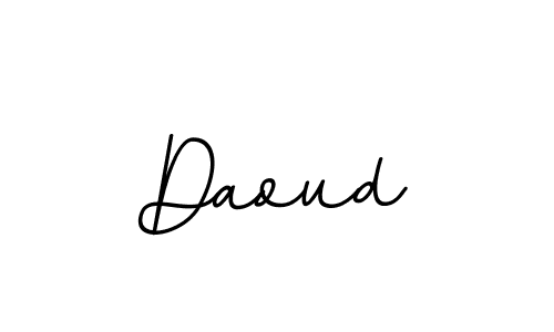 Use a signature maker to create a handwritten signature online. With this signature software, you can design (BallpointsItalic-DORy9) your own signature for name Daoud. Daoud signature style 11 images and pictures png