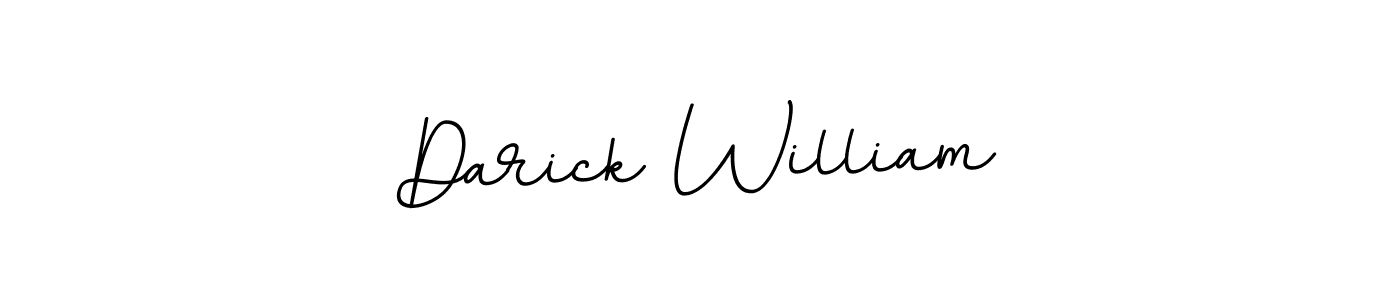 How to make Darick William name signature. Use BallpointsItalic-DORy9 style for creating short signs online. This is the latest handwritten sign. Darick William signature style 11 images and pictures png