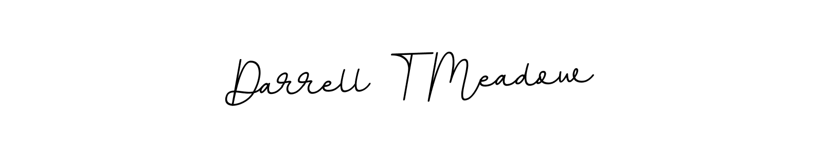 Make a beautiful signature design for name Darrell T Meadow. With this signature (BallpointsItalic-DORy9) style, you can create a handwritten signature for free. Darrell T Meadow signature style 11 images and pictures png