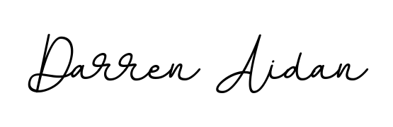 Transform the name Darren Aidan into a signature masterpiece using BallpointsItalic-DORy9 font. Ideal for photographers, artists, and creators looking for watermarks. Darren Aidan signature style 11 images and pictures png