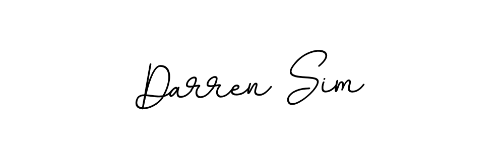 Design your own signature with our free online signature maker. With this signature software, you can create a handwritten (BallpointsItalic-DORy9) signature for name Darren Sim. Darren Sim signature style 11 images and pictures png