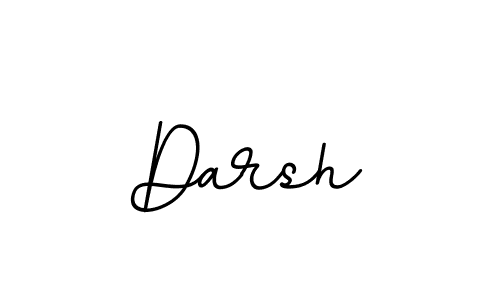 Make a beautiful signature design for name Darsh. With this signature (BallpointsItalic-DORy9) style, you can create a handwritten signature for free. Darsh signature style 11 images and pictures png