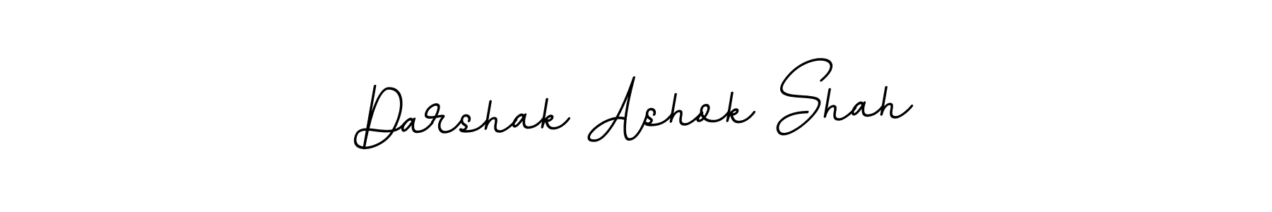 Make a beautiful signature design for name Darshak Ashok Shah. With this signature (BallpointsItalic-DORy9) style, you can create a handwritten signature for free. Darshak Ashok Shah signature style 11 images and pictures png