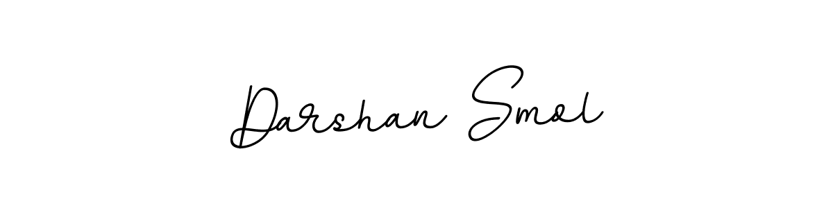 Darshan Smol stylish signature style. Best Handwritten Sign (BallpointsItalic-DORy9) for my name. Handwritten Signature Collection Ideas for my name Darshan Smol. Darshan Smol signature style 11 images and pictures png