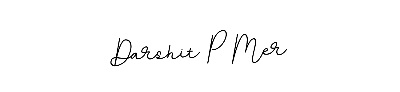 Use a signature maker to create a handwritten signature online. With this signature software, you can design (BallpointsItalic-DORy9) your own signature for name Darshit P Mer. Darshit P Mer signature style 11 images and pictures png