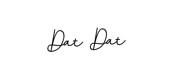Design your own signature with our free online signature maker. With this signature software, you can create a handwritten (BallpointsItalic-DORy9) signature for name Dat Dat. Dat Dat signature style 11 images and pictures png