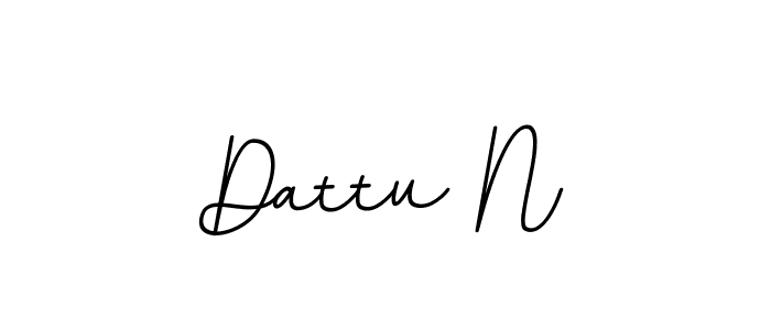 Dattu N stylish signature style. Best Handwritten Sign (BallpointsItalic-DORy9) for my name. Handwritten Signature Collection Ideas for my name Dattu N. Dattu N signature style 11 images and pictures png