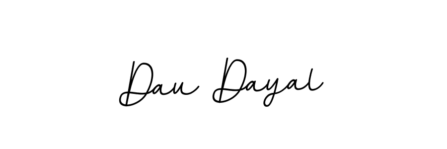 How to make Dau Dayal name signature. Use BallpointsItalic-DORy9 style for creating short signs online. This is the latest handwritten sign. Dau Dayal signature style 11 images and pictures png