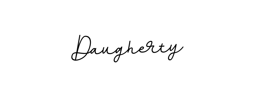 How to make Daugherty name signature. Use BallpointsItalic-DORy9 style for creating short signs online. This is the latest handwritten sign. Daugherty signature style 11 images and pictures png