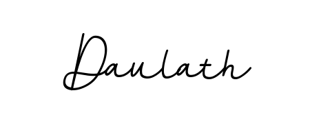 An effortless, minimalist signature concept for Daulath using BallpointsItalic-DORy9 design. Clean lines that look great on any document. Daulath signature style 11 images and pictures png