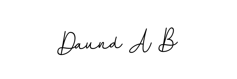 Make a beautiful signature design for name Daund A B. Use this online signature maker to create a handwritten signature for free. Daund A B signature style 11 images and pictures png