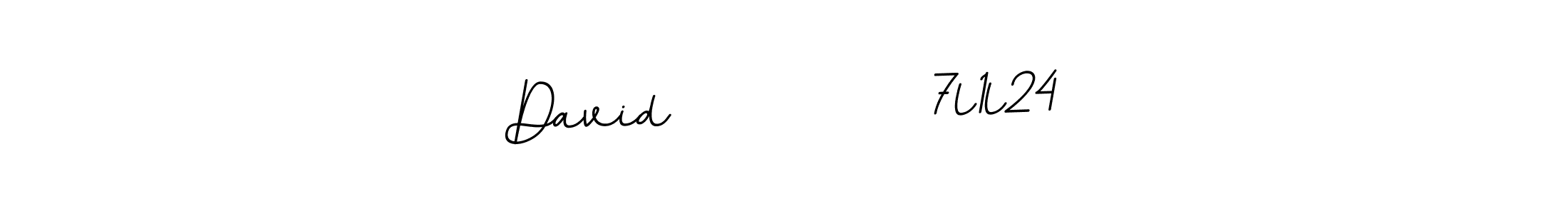 The best way (BallpointsItalic-DORy9) to make a short signature is to pick only two or three words in your name. The name David           7l1l24 include a total of six letters. For converting this name. David           7l1l24 signature style 11 images and pictures png